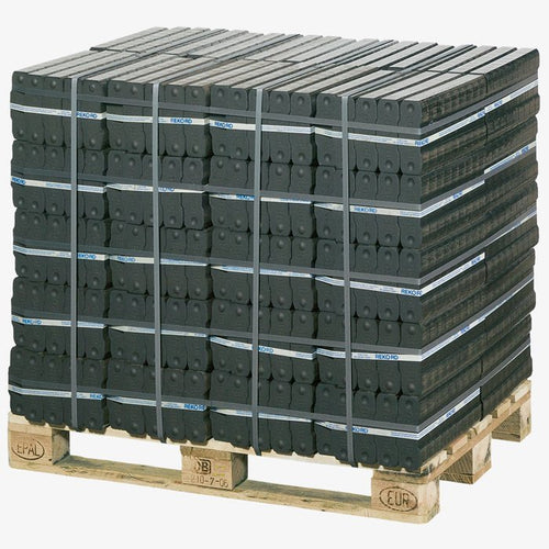 25 Paletten REKORD Braunkohlebriketts (40×25 kg) – 25 t Großvorrat